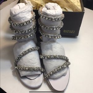 Badgle Mischka sparkling sandals
